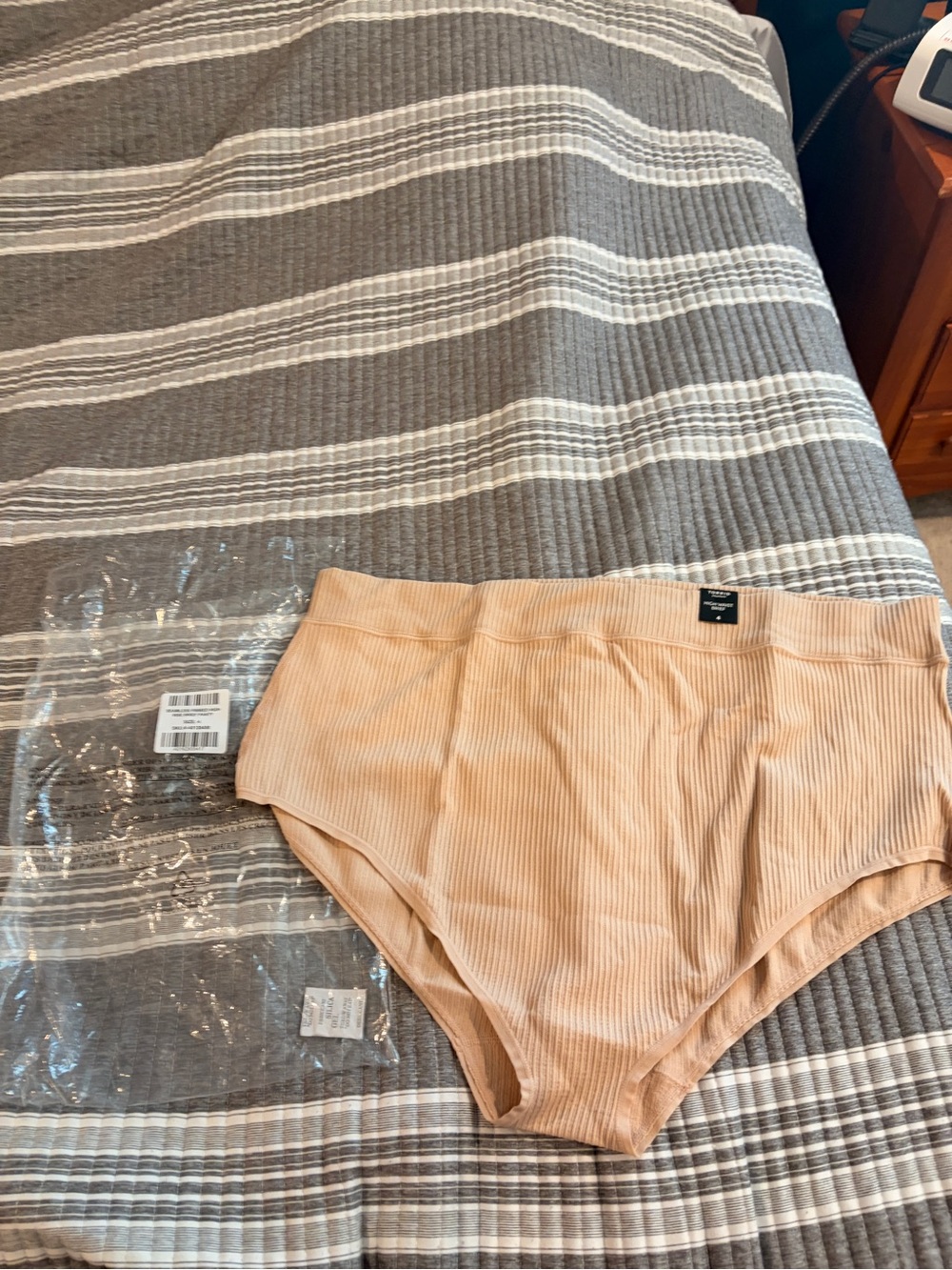 NWT Torrid High-Waist Ribbed Briefs in Nude - Women's 4 Everyday Comfort